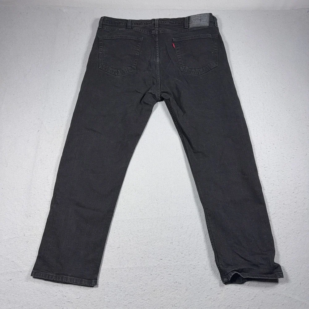 Levi's 505‎ Jeans Men 40x30 Black Charcoal Wash Straight Leg Denim Casual